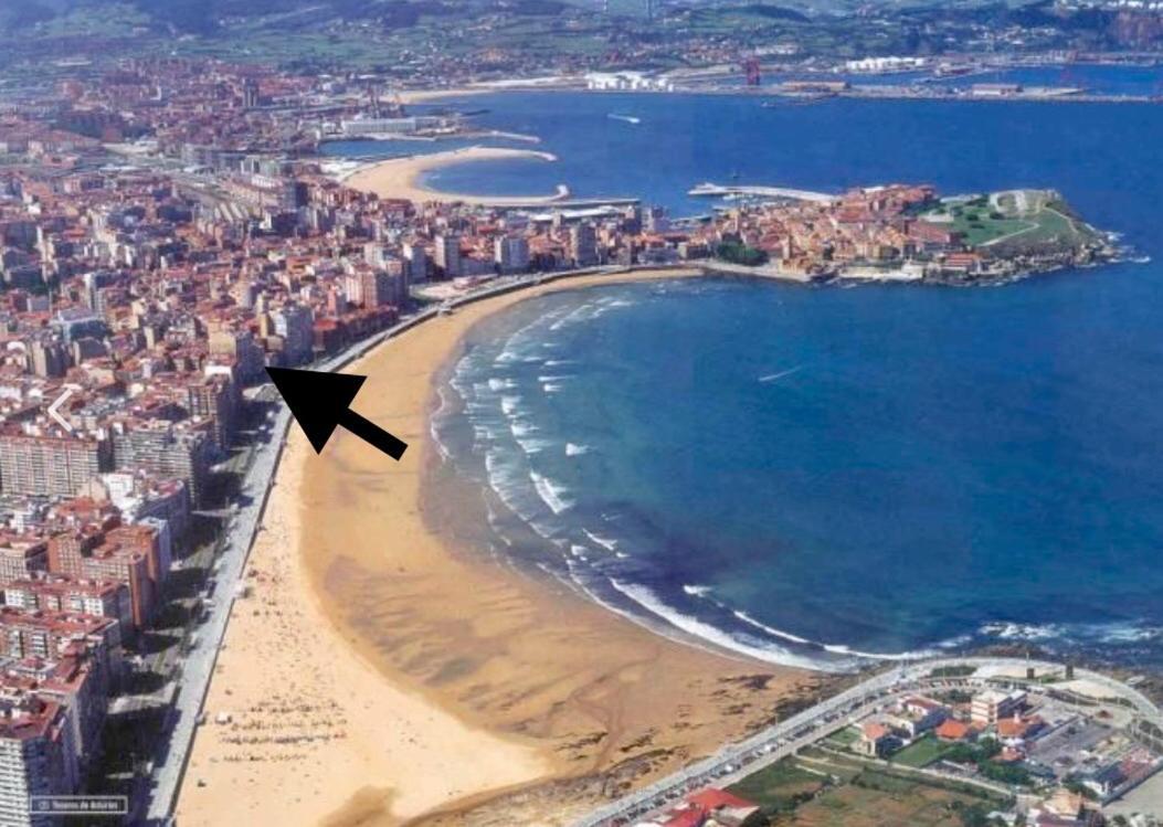 Апартаменти Atico Marques Playa Centro - Garaje Opcional Хіхон Екстер'єр фото